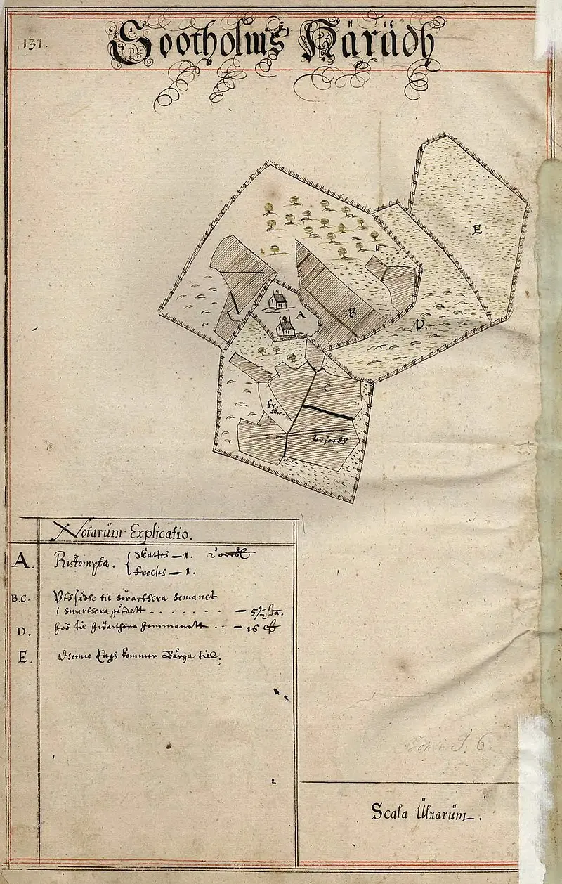 Karta Ristomta 1638